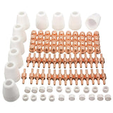 Max 100Piece Air Plasma Cutter Torch Consumables Kit for Cutting Welding Machin