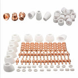 Max 100Piece Air Plasma Cutter Torch Consumables Kit for Cutting Welding Machin