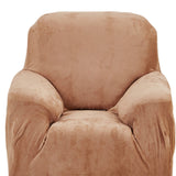 Max Maxb Stretchy Solid Sofa Sette Cover Couch L-Shaped Slipcover Protectors Brown