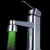 Max Maxb Glow LED Water Faucet Temperature Sensor Light RGB 3 Colors Shower Tap #18