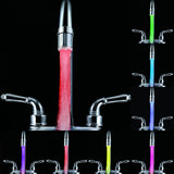 Max Maxb Glow LED Water Faucet Temperature Sensor Light RGB 7 Colors Shower Tap #7