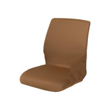 Home Office Elastic Swivel Chair Cover Resilient Slipcover Protector Brown