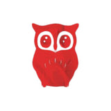 3D Mirror Style OWL Removable Decal Wall Sticker DIY Decorative Mural -Red