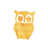 Max Maxb 3D Mirror Style OWL Removable Decal Wall Sticker DIY Decorative Mural -Gold