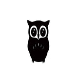Max Maxb 3D Mirror Style OWL Removable Decal Wall Sticker DIY Decorative Mural -Black