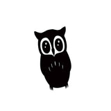 Max Maxb 3D Mirror Style OWL Removable Decal Wall Sticker DIY Decorative Mural -Black