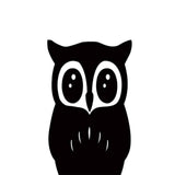 Max Maxb 3D Mirror Style OWL Removable Decal Wall Sticker DIY Decorative Mural -Black