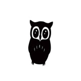 Max Maxb 3D Mirror Style OWL Removable Decal Wall Sticker DIY Decorative Mural -Black