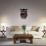 Max Maxb 3D Mirror Style OWL Removable Decal Wall Sticker DIY Decorative Mural -Black