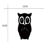 Max Maxb 3D Mirror Style OWL Removable Decal Wall Sticker DIY Decorative Mural -Black