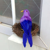Max Maxb Lifelike Perched Woodland Birds Artificial Feathered bird Crafts Colorful #5