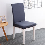 Max Maxb Stretch Dining Room Chair Cover Slipcover Stool Seat Protector Decor Dark Gray