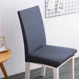 Max Maxb Stretch Dining Room Chair Cover Slipcover Stool Seat Protector Decor Dark Gray