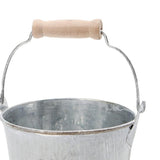 Max Shabby Chic Galvanised Metal Iron Flower Plants Bucket Flower Vase Pot #1