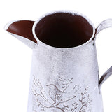 Max Shabby Chic Galvanised Metal Iron Flower Plants Bucket Flower Vase Pot #4