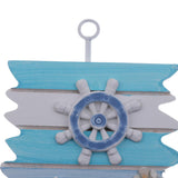 Max Maxb Decorative Nautical Seaside Wood&Metal Mounted Hanger Coat Hooks Wall Rack#3