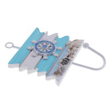 Max Maxb Decorative Nautical Seaside Wood&Metal Mounted Hanger Coat Hooks Wall Rack#3