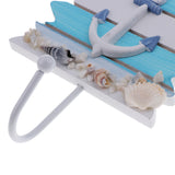 Max Maxb Decorative Nautical Seaside Wood&Metal Mounted Hanger Coat Hooks Wall Rack#2
