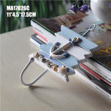 Max Maxb Decorative Nautical Seaside Wood&Metal Mounted Hanger Coat Hooks Wall Rack#2