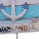 Max Maxb Decorative Nautical Seaside Wood&Metal Mounted Hanger Coat Hooks Wall Rack#2