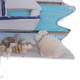 Max Maxb Decorative Nautical Seaside Wood&Metal Mounted Hanger Coat Hooks Wall Rack#1