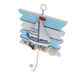 Max Maxb Decorative Nautical Seaside Wood&Metal Mounted Hanger Coat Hooks Wall Rack#1