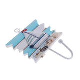 Max Maxb Decorative Nautical Seaside Wood&Metal Mounted Hanger Coat Hooks Wall Rack#1