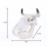 Max Maxb Resin Buffalo Skull Aquarium Ornament Fish Tank Reptile Terrarium Decoration