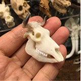 Max Maxb Resin Buffalo Skull Aquarium Ornament Fish Tank Reptile Terrarium Decoration