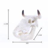 Max Maxb Resin Buffalo Skull Aquarium Ornament Fish Tank Reptile Terrarium Decoration