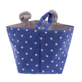 Max Foldable Storage Bin Closet Toy Box Container Organizer Bag Basket Box -Blue