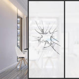 Max Privacy Frosted Window Film PVC Non Adhesive Window Clings Decor Split