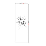 Max Privacy Frosted Window Film PVC Non Adhesive Window Clings Decor Split