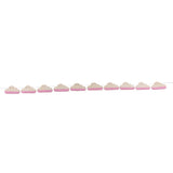 Max Cloud DIY Wood Banner Garland Wedding Decorative For Bedroom Wall -Pink
