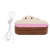 Max Cloud DIY Wood Banner Garland Wedding Decorative For Bedroom Wall -Pink