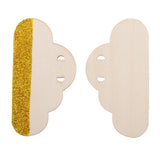 Max Cloud DIY Wood Banner Garland Wedding Decorative For Bedroom Wall -Gold