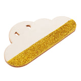 Max Cloud DIY Wood Banner Garland Wedding Decorative For Bedroom Wall -Gold