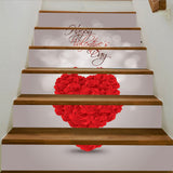 3D Stair Riser Decal Romantic Tile Self Adhesive Photo Mural Stripe Decal #7