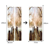 Maxbell 3D Self Adhesive Door Wall Fridge Sticker Mural Scene Home Decor Decal #2
