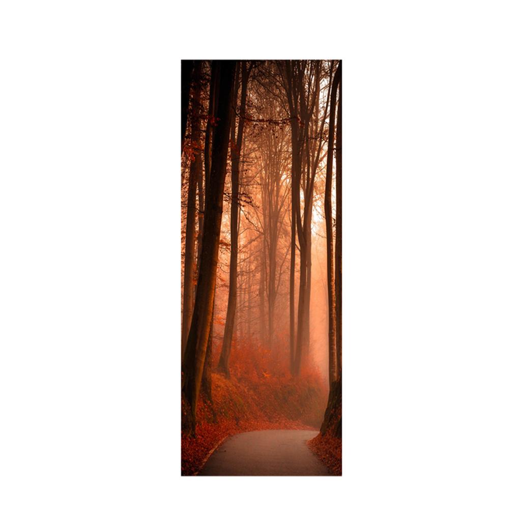 Maxbell 3D Self Adhesive Door Wall Fridge Sticker Mural Scene Home Decor Decal #3
