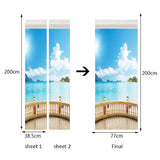 Maxbell 3D Self Adhesive Door Wall Fridge Sticker Mural Scene Home Decor Decal #5
