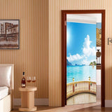 Maxbell 3D Self Adhesive Door Wall Fridge Sticker Mural Scene Home Decor Decal #5