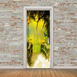 Maxbell 3D Self Adhesive Door Wall Fridge Sticker Mural Scene Home Decor Decal #6