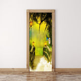 Maxbell 3D Self Adhesive Door Wall Fridge Sticker Mural Scene Home Decor Decal #6