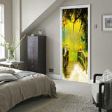 Maxbell 3D Self Adhesive Door Wall Fridge Sticker Mural Scene Home Decor Decal #6