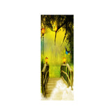 Maxbell 3D Self Adhesive Door Wall Fridge Sticker Mural Scene Home Decor Decal #6