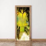Maxbell 3D Self Adhesive Door Wall Fridge Sticker Mural Scene Home Decor Decal #6