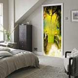 Maxbell 3D Self Adhesive Door Wall Fridge Sticker Mural Scene Home Decor Decal #6