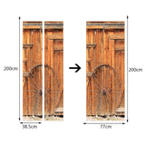 Maxbell 3D Self Adhesive Door Wall Fridge Sticker Mural Scene Home Decor Decal #7