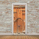 Maxbell 3D Self Adhesive Door Wall Fridge Sticker Mural Scene Home Decor Decal #7